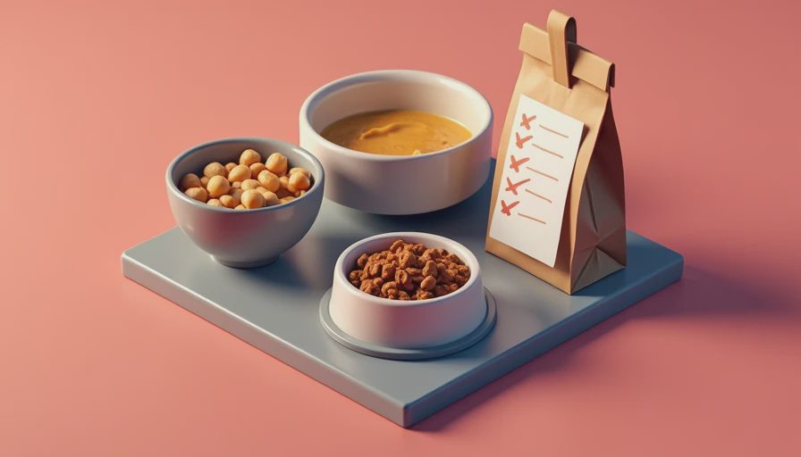 Visual context for human grade dog food