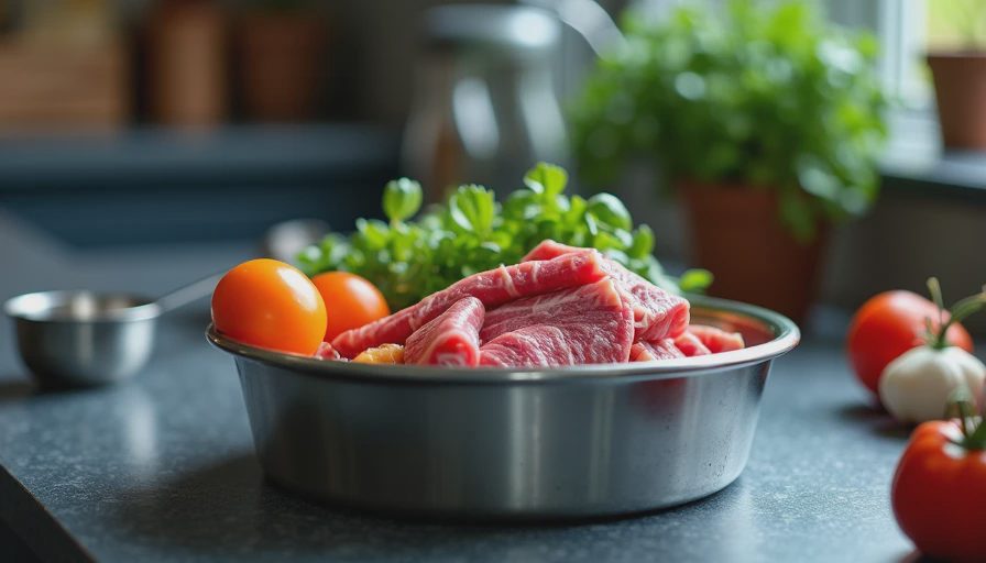 Visual context for raw diet for dogs