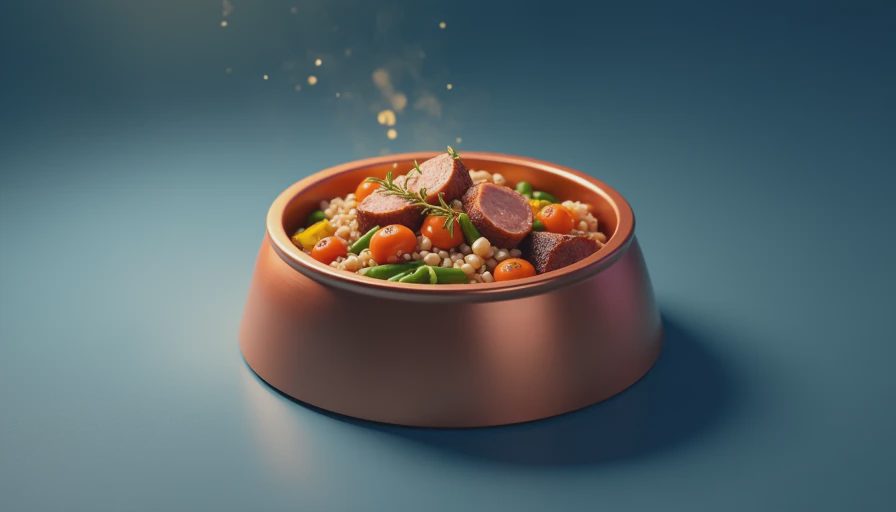 Visual context for home cooked dog food