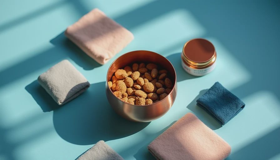 Illustration for dog food for sensitive skin