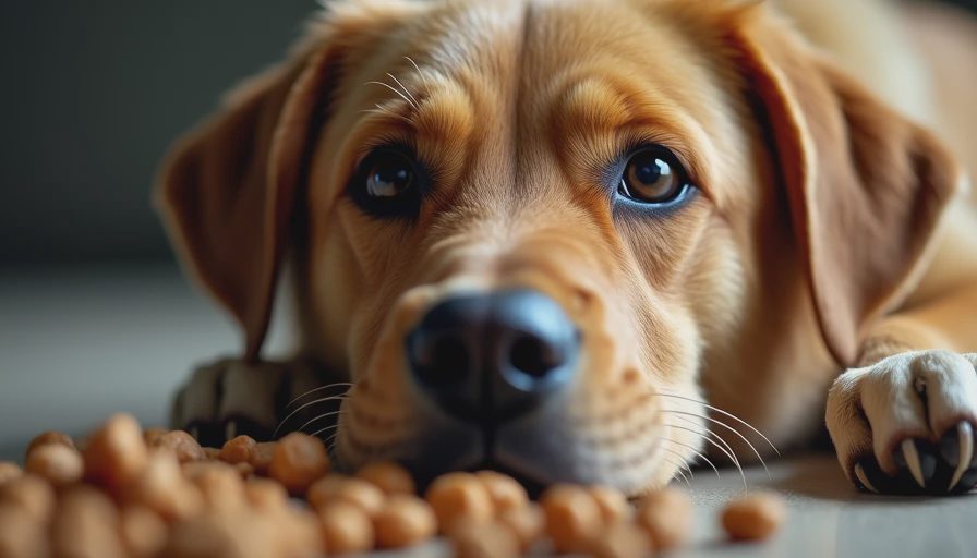 Visual context for dog food for sensitive skin