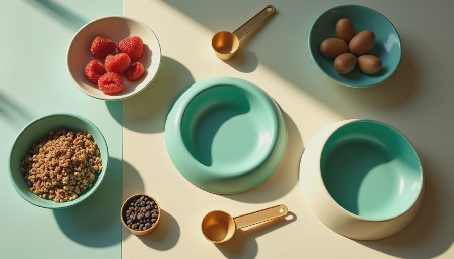 Visual context for family pet nutrition tips